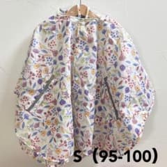 キッズ　サマンサモスモス　白の花柄レインコート S (95-100)のサムネイル