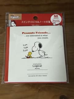 PEANUTS 月間ノート付箋 40枚のサムネイル