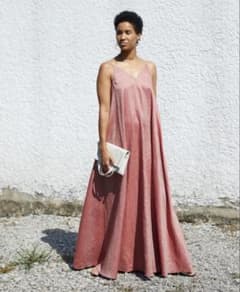 ワンピース POSTELEGANT LINEN CAMI DRESS 36 POSTELEGANT LINEN CAMI DRESS 36 - メルカリ