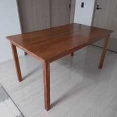 無印良品 ダイニングテーブル 無垢材 ウォールナット 140cm - メルカリ