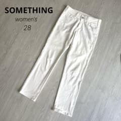 【Something】Denim Pants White Edwin Jeans Size 28 L Excellent Condition