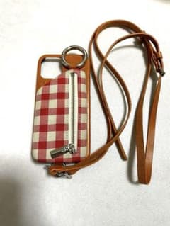 AJEW CADENAS レザーxチェック iPhone 12/12Proケースのサムネイル