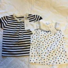 再出品 値下げ！新品 80シャツ 2枚のサムネイル