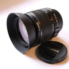 値下げ！Canon  EF-S 18-55mm   純正フード、プロテクター付きのサムネイル