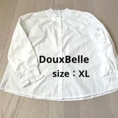 DouxBelle ホワイト 白 フリル ブラウス 長袖 XLのサムネイル