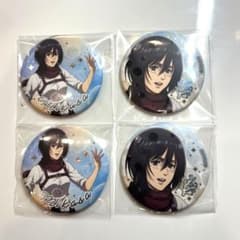 Attack Titan Mikasa Pin Badge Set of 4