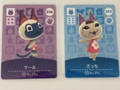 どうぶつの森 amiiboカード マール・さっち ネコ2枚セットのサムネイル