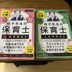 2025年版　保育士必修テキスト上下2冊セットのサムネイル