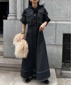 UND 3WAY DENIM DRESS インディゴブルー Mサイズ - メルカリ