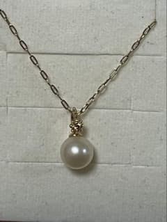 NOJESS K10YG パール ダイヤモンド　ネックレス　45 cmのサムネイル