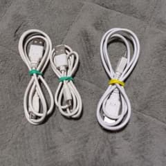 USB 充電ケーブル TYPE-B　3本セットのサムネイル