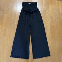 『mamaraku』 マタニティ プリーツパンツ リブパンツのサムネイル