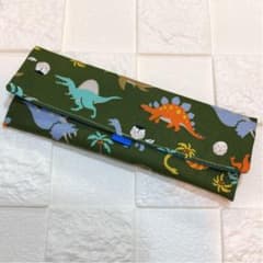 カトラリーケース　恐竜と卵　カーキのサムネイル