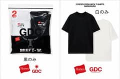 Hanes GDC T-SHIRTS SHIRO L & BEEFY-T 黒 Hanes GDC T-SHIRTS SHIRO L & BEEFY-T 黒 - メルカリ