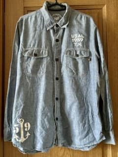 ALPHA INDUSTRIES ダンガリーシャツ XLサイズ