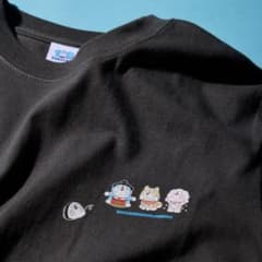 100%ドラえもん＆フレンズ展 黒 Tシャツ XL さくら柴犬おにぎり - メルカリ