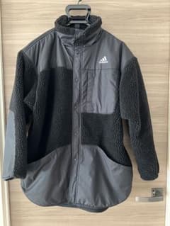 【中古】adidas◆ジャケット/--/ポリエステル/BLK/無地/H40911のサムネイル