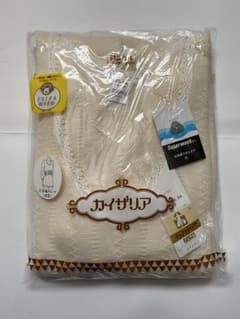 ② アングル カイザリア 八分袖スリーマ　毛100% Lサイズ 肌着のサムネイル