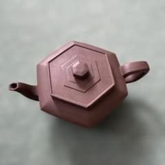 六角形 紫泥 急須 中国茶器のサムネイル