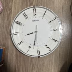 CITIZEN アナログ掛時計 ホワイト 約30cm - メルカリ