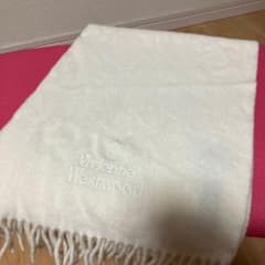 Vivienne Westwood マフラー ホワイト ロゴ刺繍のサムネイル