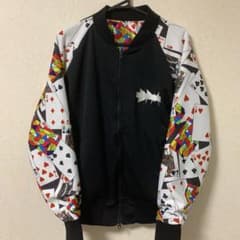 派手 トランプ柄 リバーシブル BPM スカジャン ジャケットのサムネイル