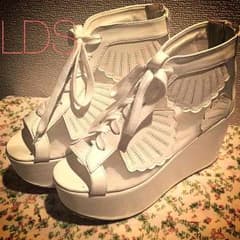 【送込】LDS☆シースルーブーツ☆ホワイトサンダルのサムネイル