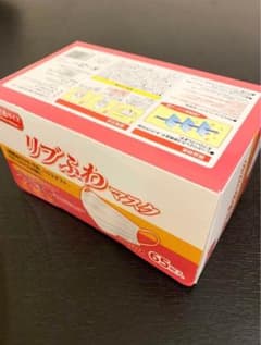 リブふわマスク 不織布マスク プリーツタイプ 小さめサイズ 65枚のサムネイル