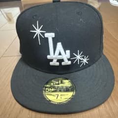 LAロゴ付き黒ベースボールキャップ 7 1/4 New Era LAロゴ ベースボールキャップ 7 1/4 - メルカリ