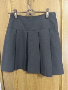 プリーツ ミニスカート キュロット　グレーのサムネイル