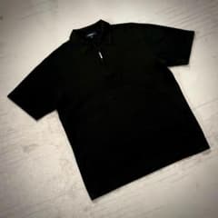 超美品 Burberry 半袖ポロシャツ ハーフジップ オールブラック 超美品 Burberry 半袖ポロシャツ ハーフジップ オールブラック - メルカリ