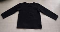 黒の長袖Tシャツ　無地のサムネイル