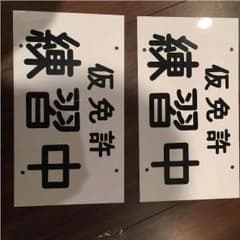 仮免許プレートのサムネイル