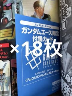 ガンダムエース 10月号 付録カードのみ 18枚セットのサムネイル
