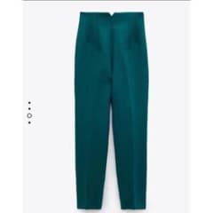 定番　ハイウエストパンツ　グリーン　緑のサムネイル