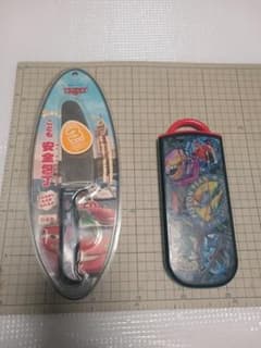 【中古品】ディズニーカーズ★子供安全包丁★プレーンズトリオセット（スプーン欠品）のサムネイル