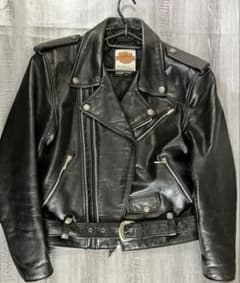 Harley-Davidson ブラック ライダースジャケット 38のサムネイル
