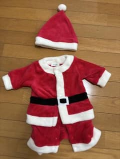 ベビー用サンタさんロンパース60cm クリスマス　帽子セットのサムネイル