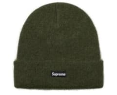 Supreme モヘアビーニー オリーブ 20AW