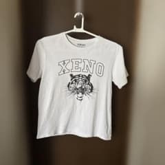 【2枚セット価格】XENO 虎プリント ホワイトTシャツのサムネイル
