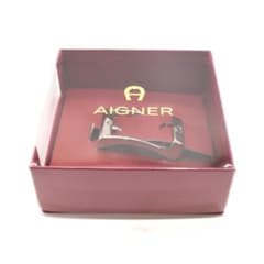 美品 AIGNER アイグナー ベルト用バックル シルバー（ユニセックス）