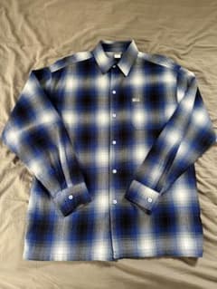 (M)caltop ロングスリーブ　オンブレチェックシャツのサムネイル