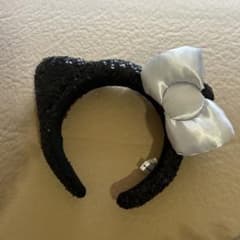 猫耳カチューシャ 黒 スパンコールのサムネイル