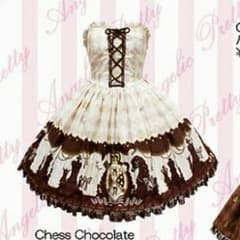 *Angelic pretty*チェスチョコレート*ビスチェJSK (茶)のサムネイル
