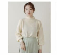 Kastane　ウール混ハイネックパフニットのサムネイル