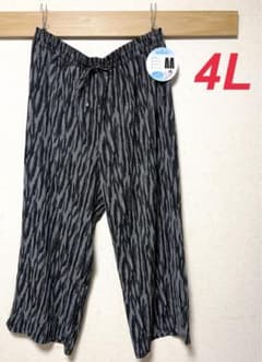 新品　しまむら　hina イージーワイドパンツ　4L