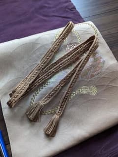 帯締め　ブラウン〜茶色のサムネイル