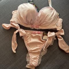 新品ブラSETピンクベージュ系꙳★*゜C65極盛のサムネイル