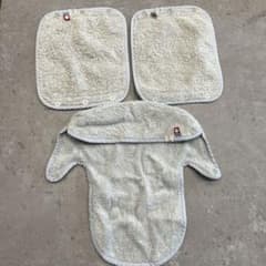 抱っこ紐カバー　汗取りパッド 3枚セット グレー系のサムネイル