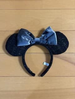 ディズニー カチューシャ ブラック リボン ツイードのサムネイル